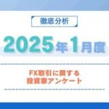 【2025年1月度】FX取引に関する投資家アンケート